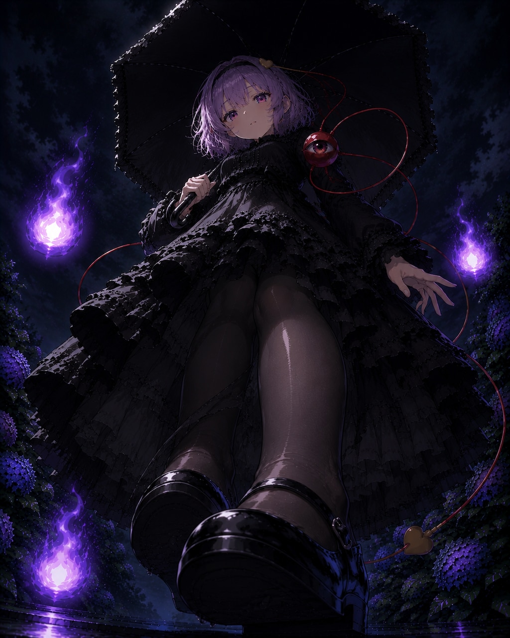 紫陽花とさとりちゃん