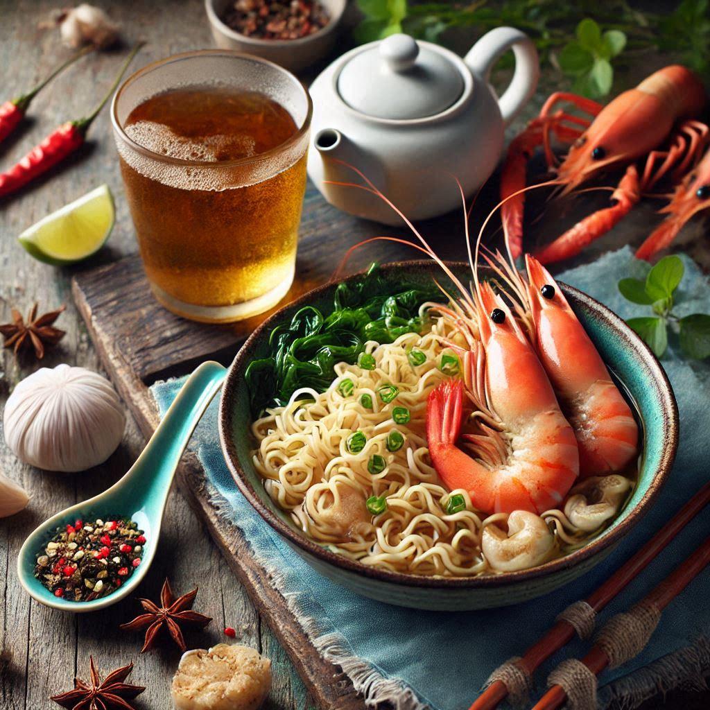 ジャスミンティーとseafood noodle | の人気AIイラスト・グラビア