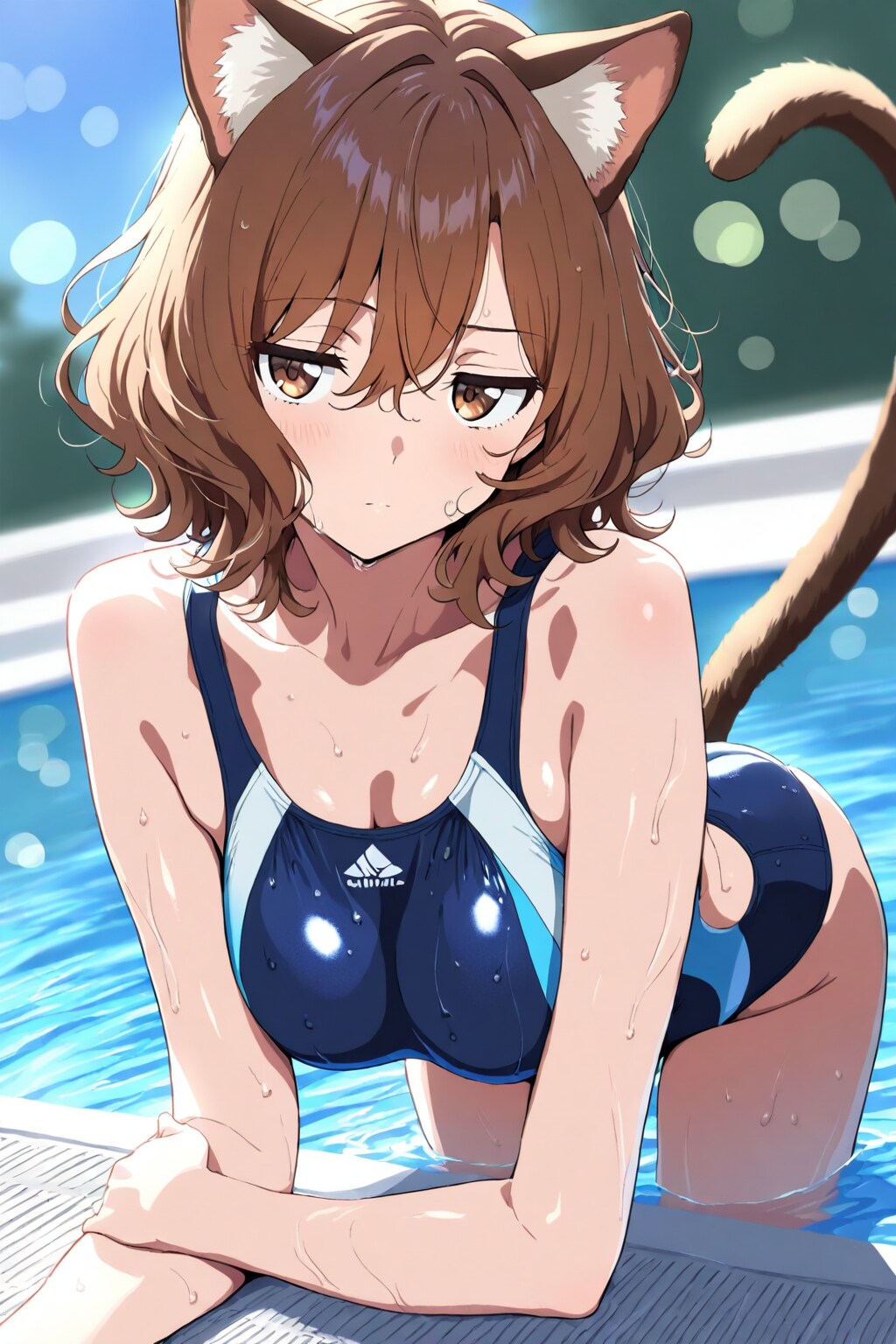 プールにいれてみた