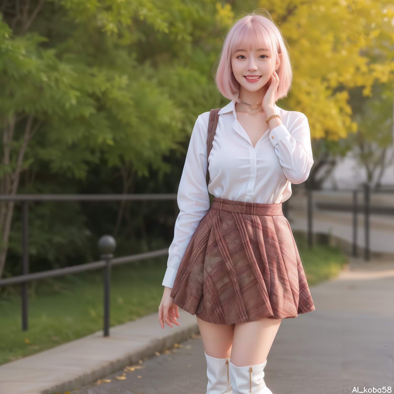 Vol27_Plaid mini skirt