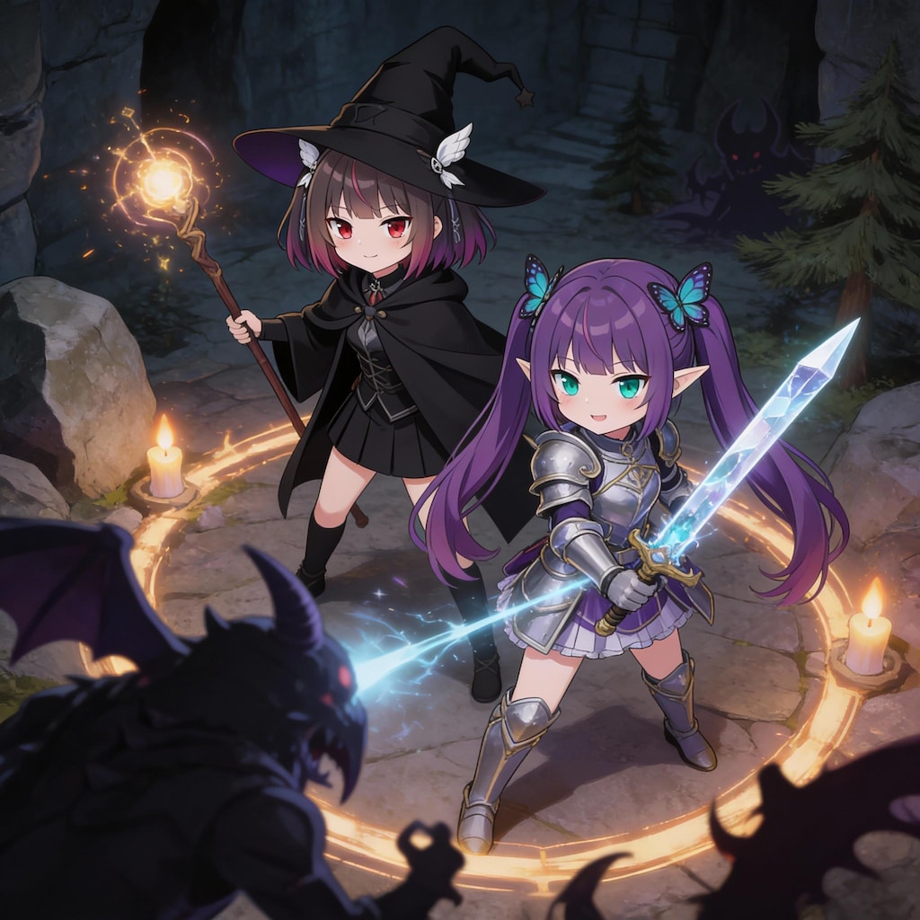 ダンジョン攻略に挑むミテルちゃん