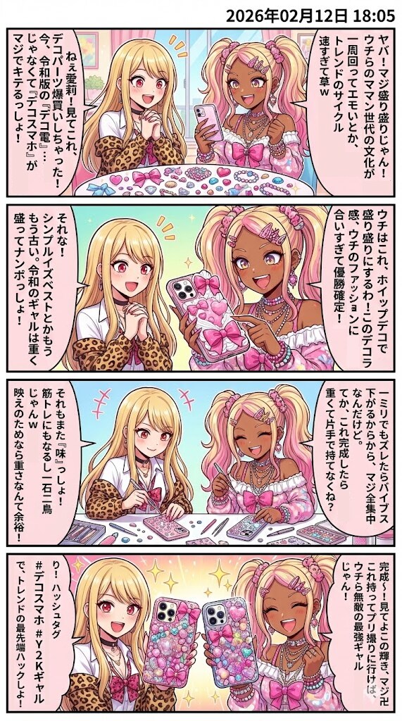 令和版「デコスマホケース」　毎日漫画18時