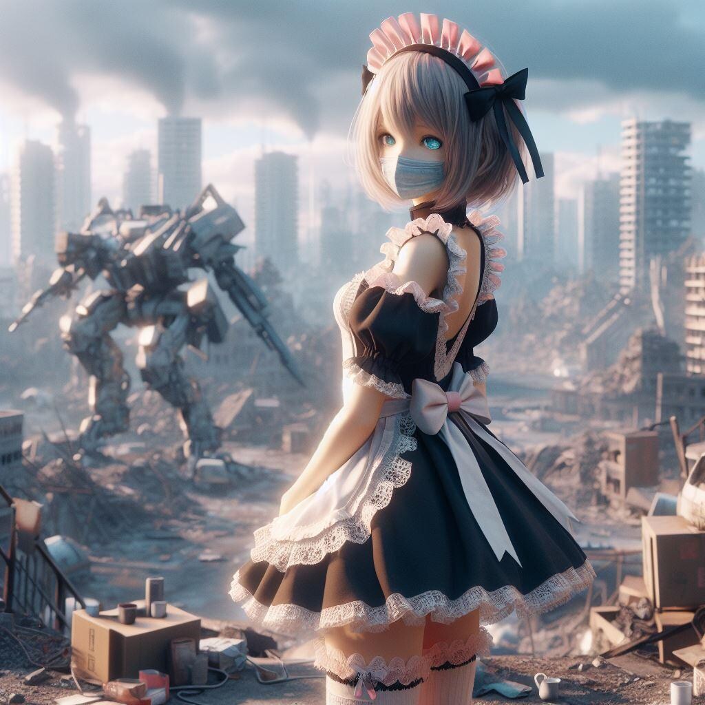 インフルエンザに気をつけようメイド