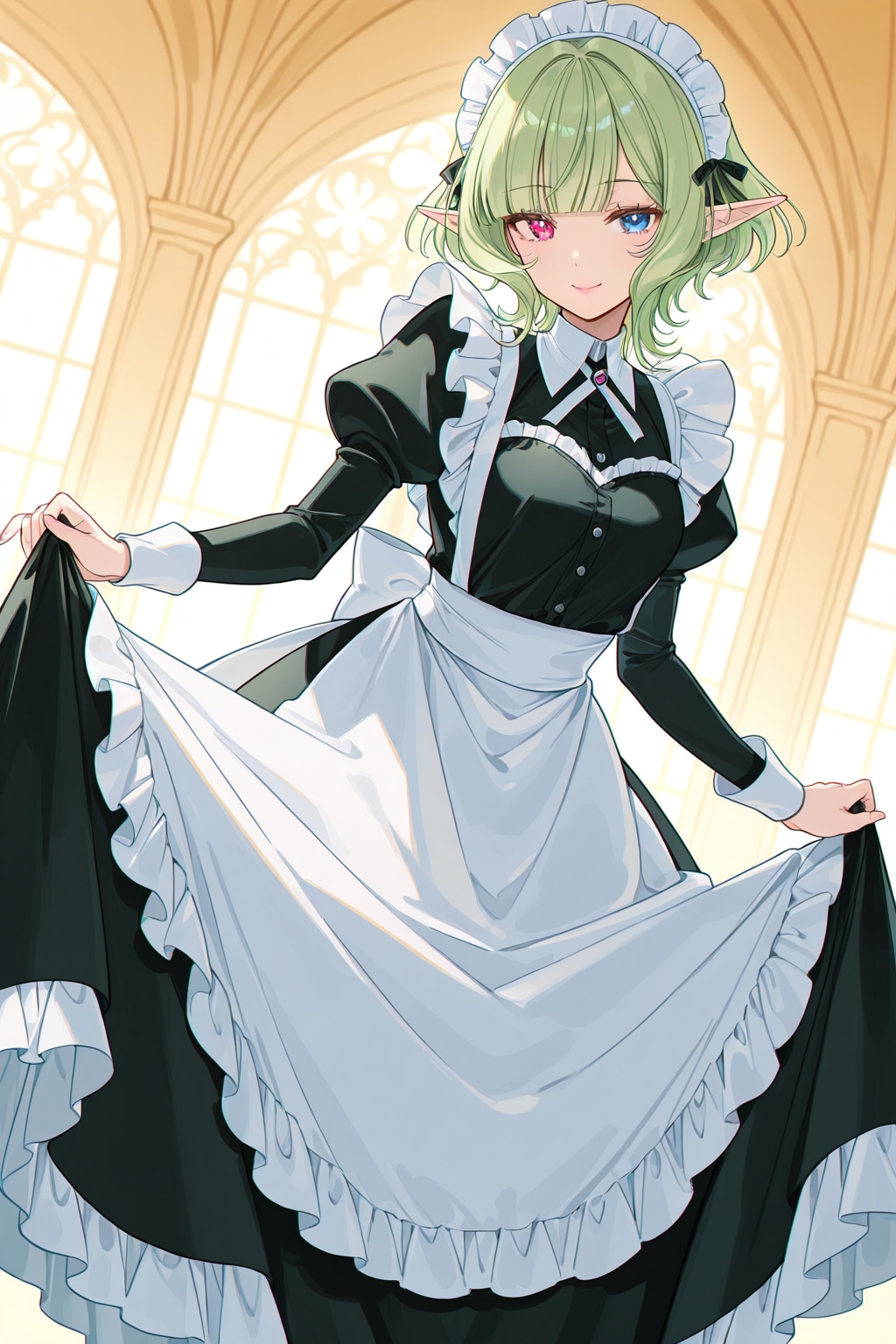 エルフメイドさん | の人気AIイラスト・グラビア