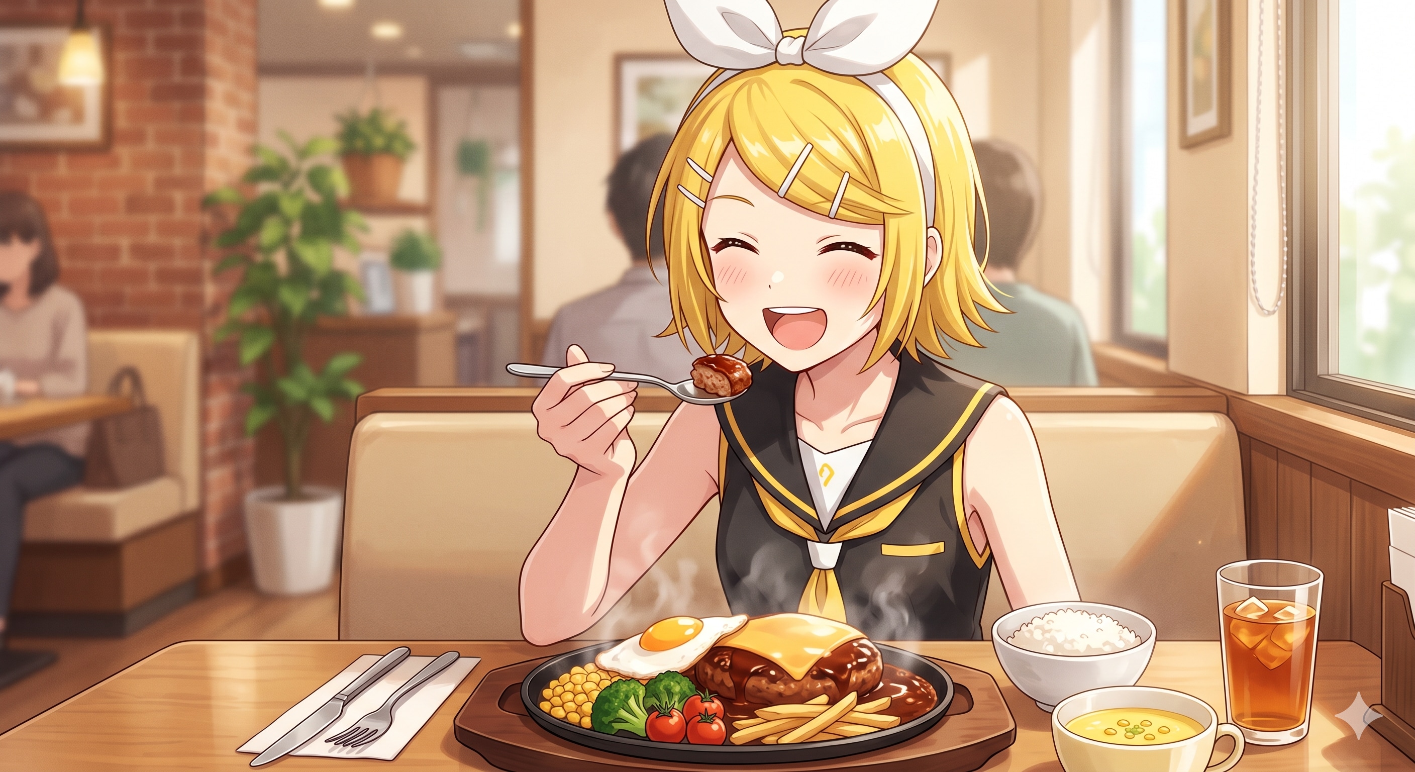 今日のお昼はハンバーグです | の人気AIイラスト・グラビア