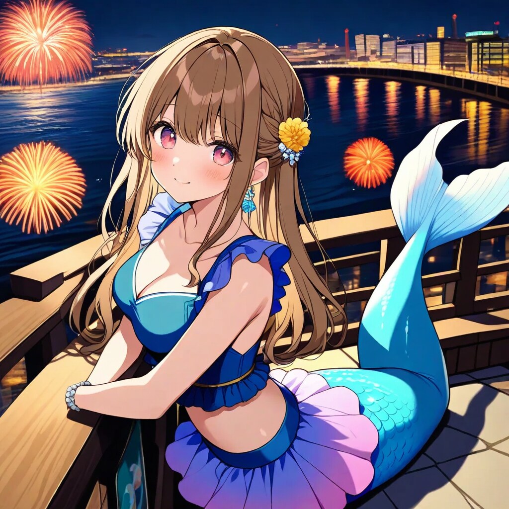 花火と人魚（没絵）