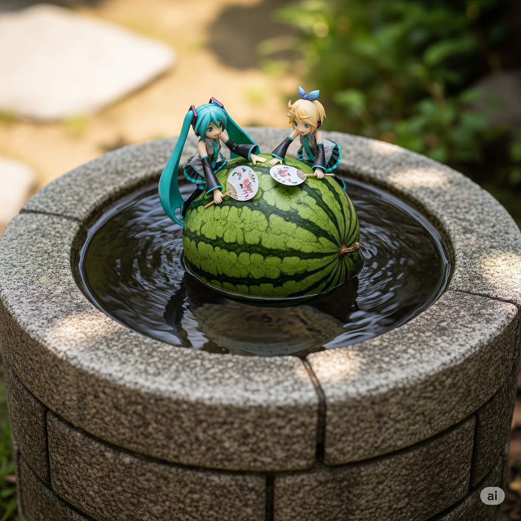 夏はスイカだね