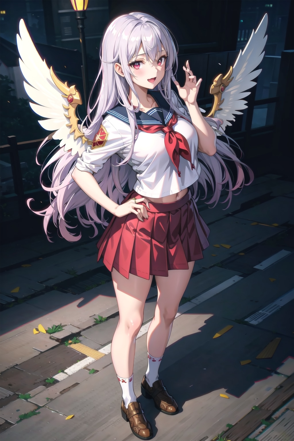 赤になったセーラー服