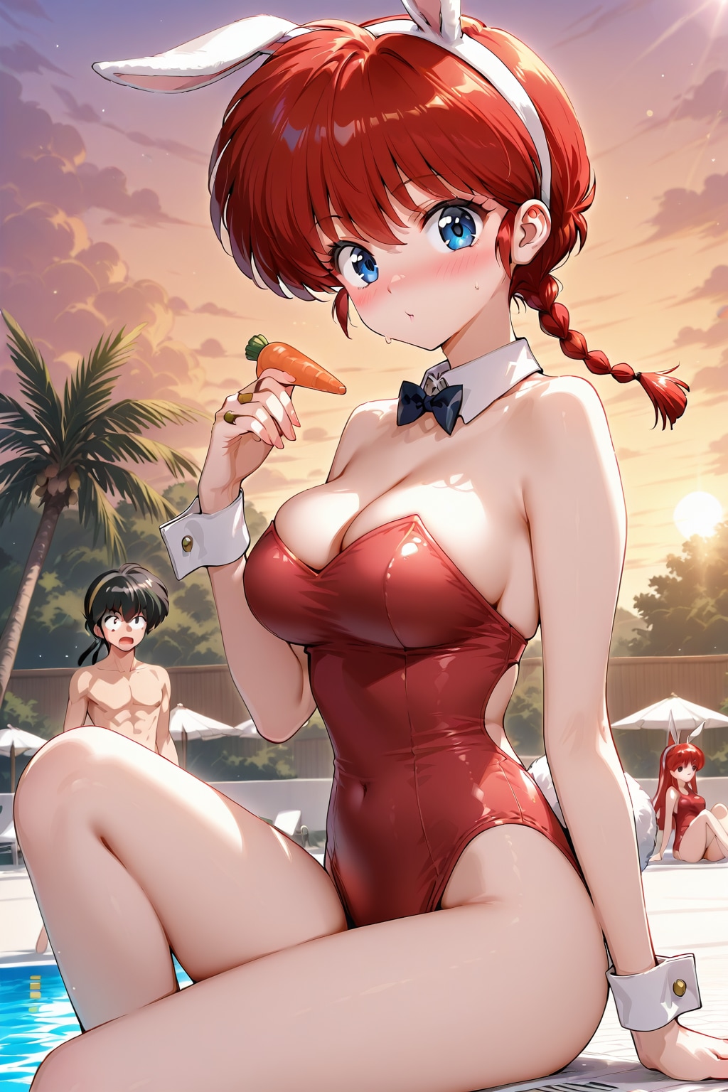 バニーガールと人参
