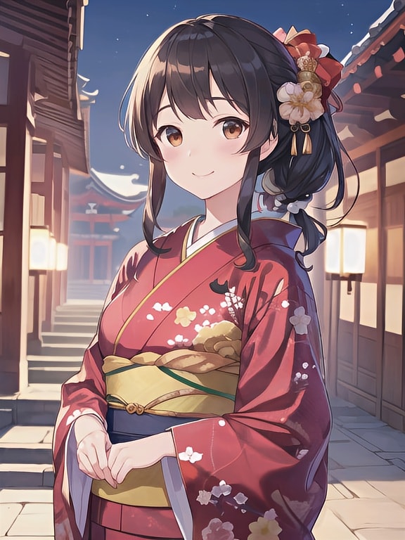 和服美人 | の人気AIイラスト・グラビア