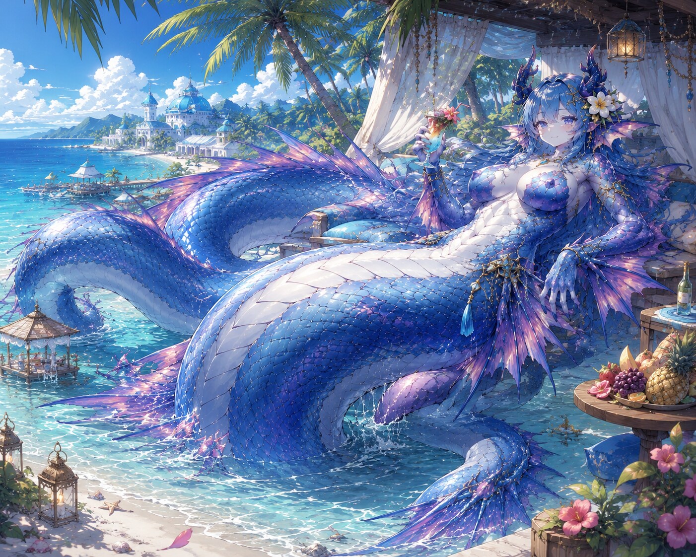 リゾートのんびり海竜娘