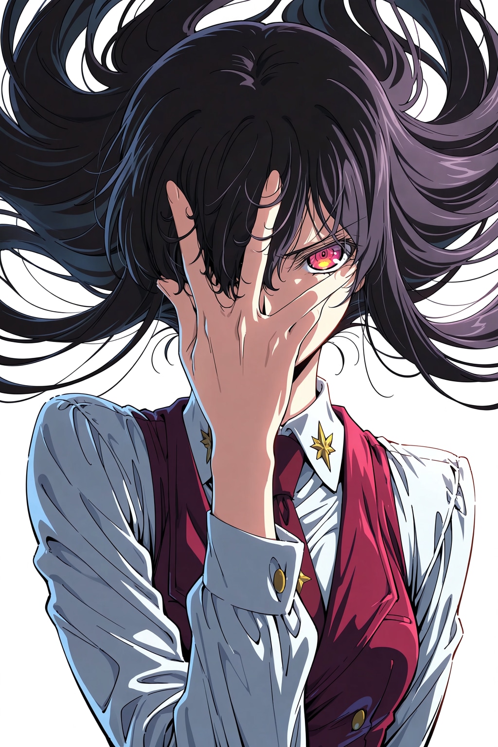 手で片目を隠すｗ