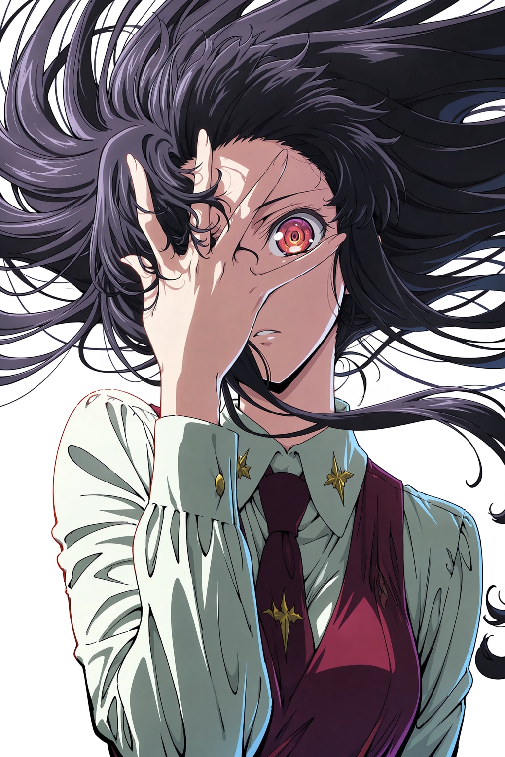 手で片目を隠すｗ