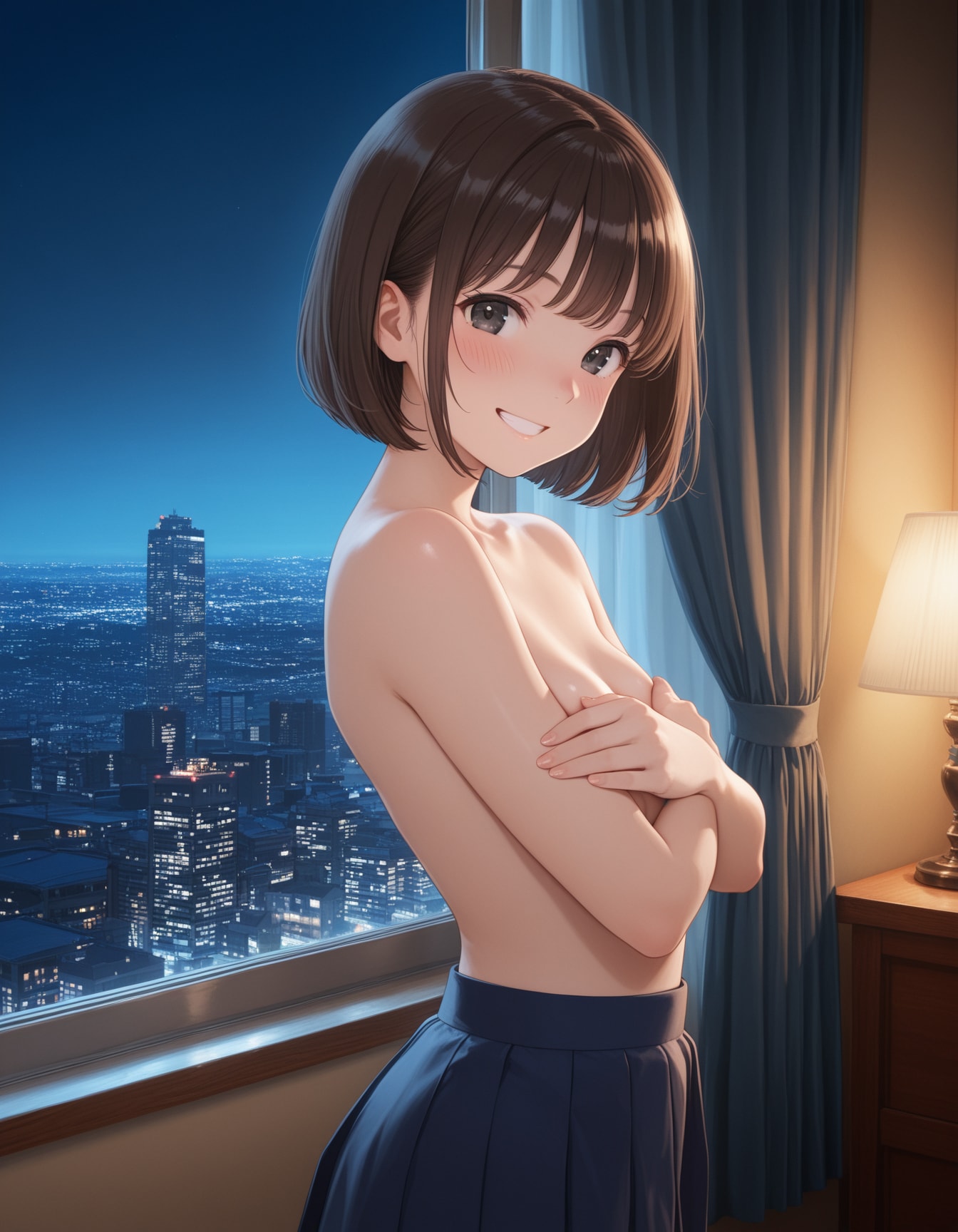 手ブラ