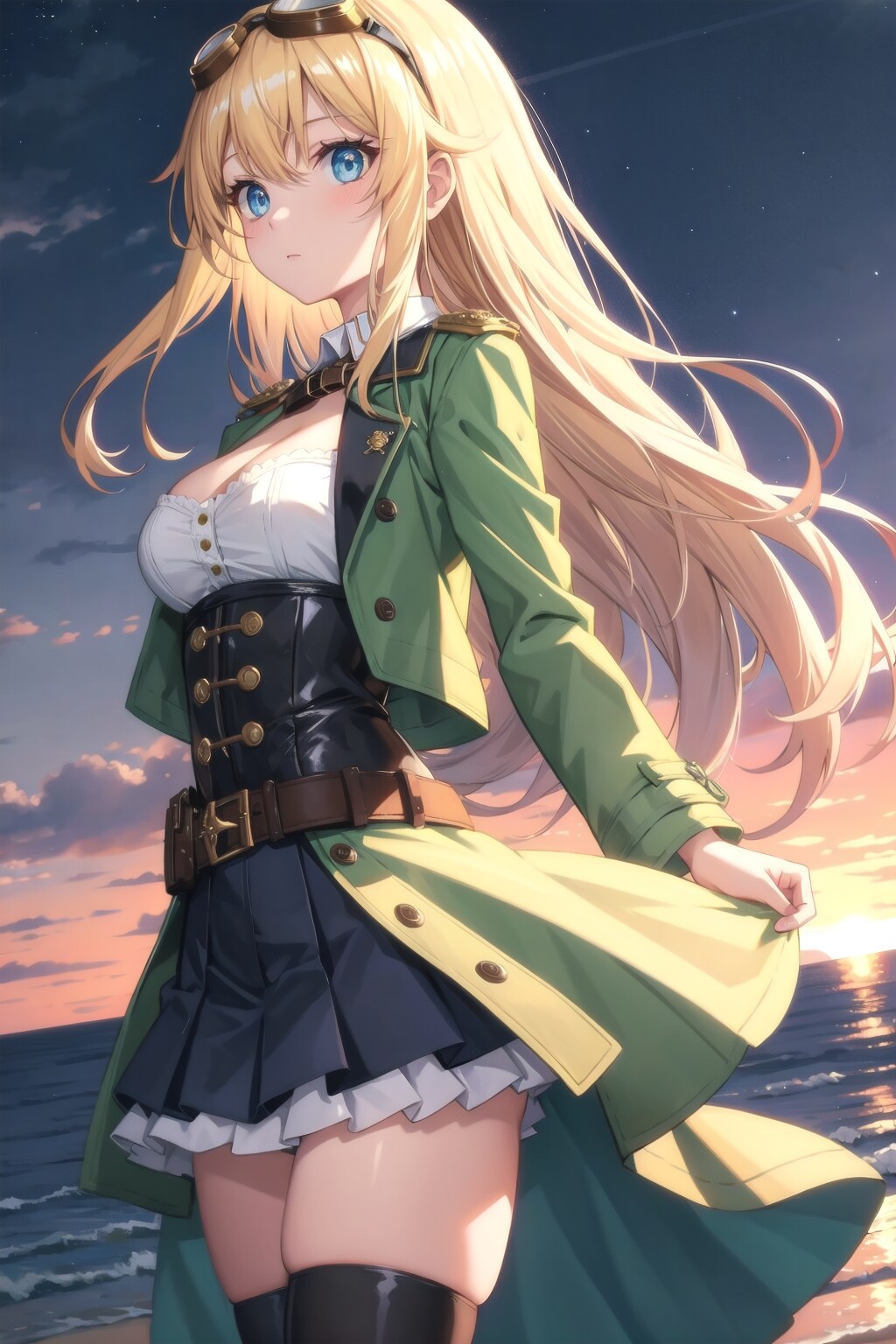 海に沈む夕日