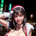 サンタコス③　黒髪ストレート 2枚目