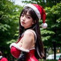 サンタコス③　黒髪ストレート 3枚目