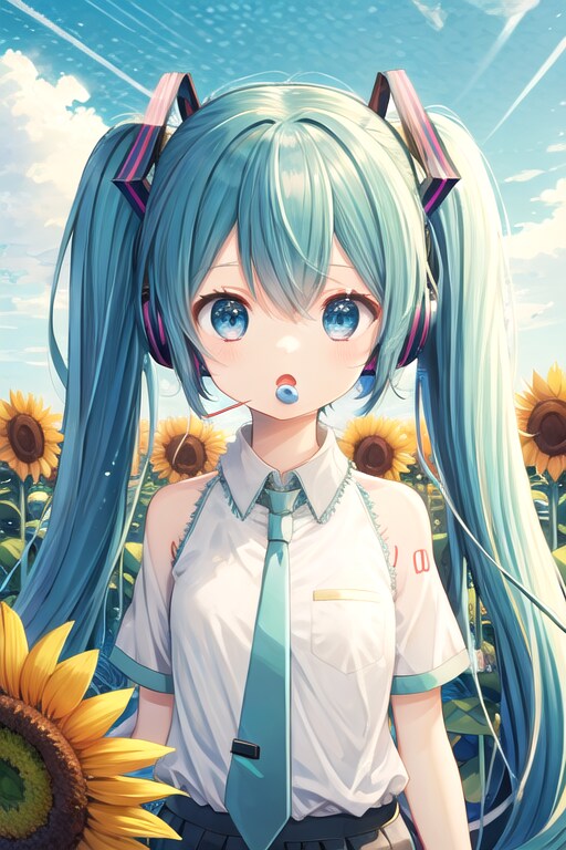 向日葵の恋 | の人気AIイラスト・グラビア