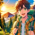 山と、ブラウン短髪少年⛰️その1-2(11枚) 5枚目