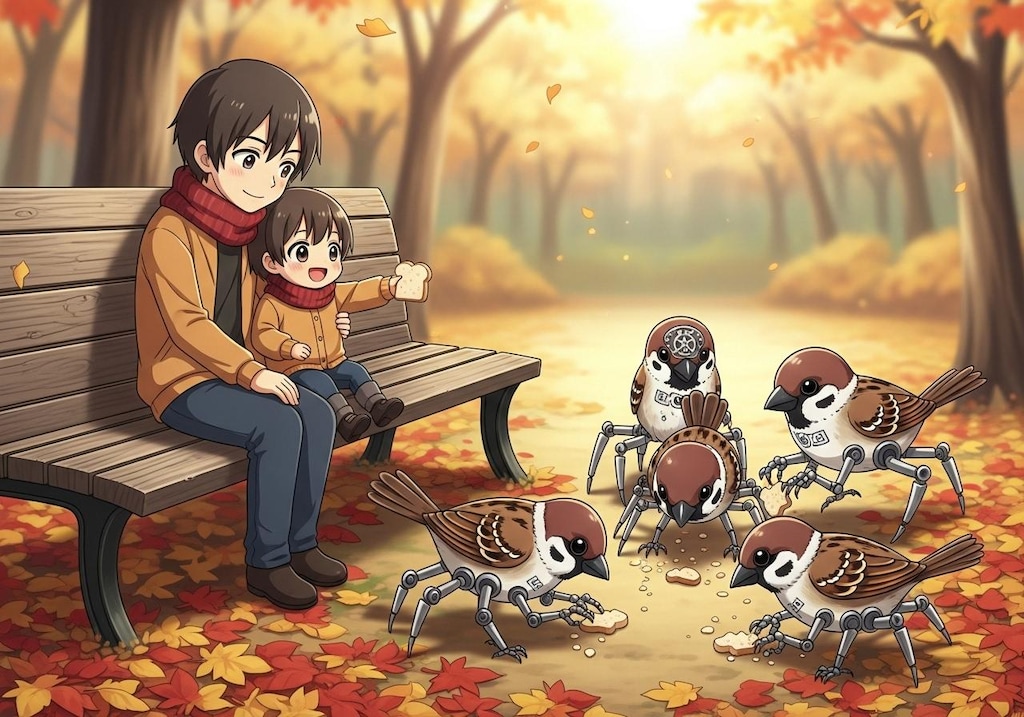 公園の雀と猫雀とその他