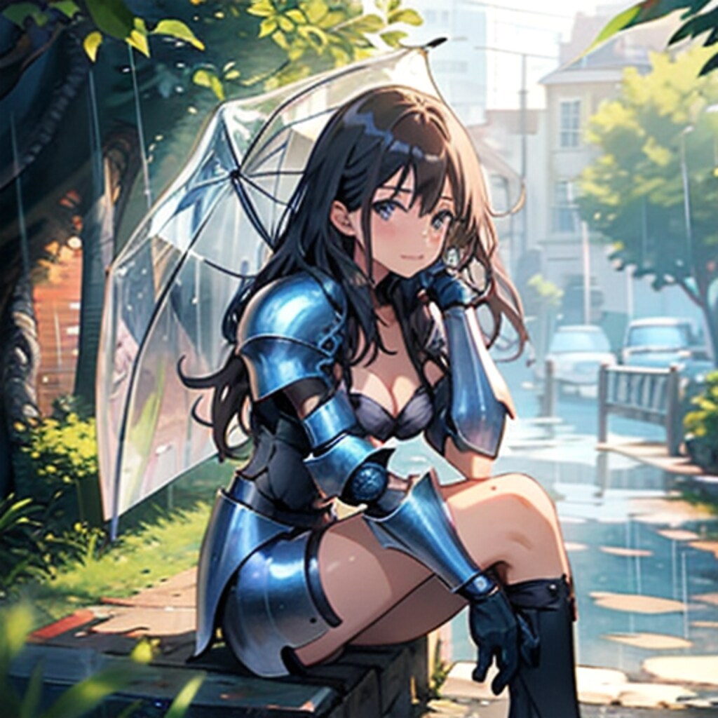 雨の日の女騎士250611