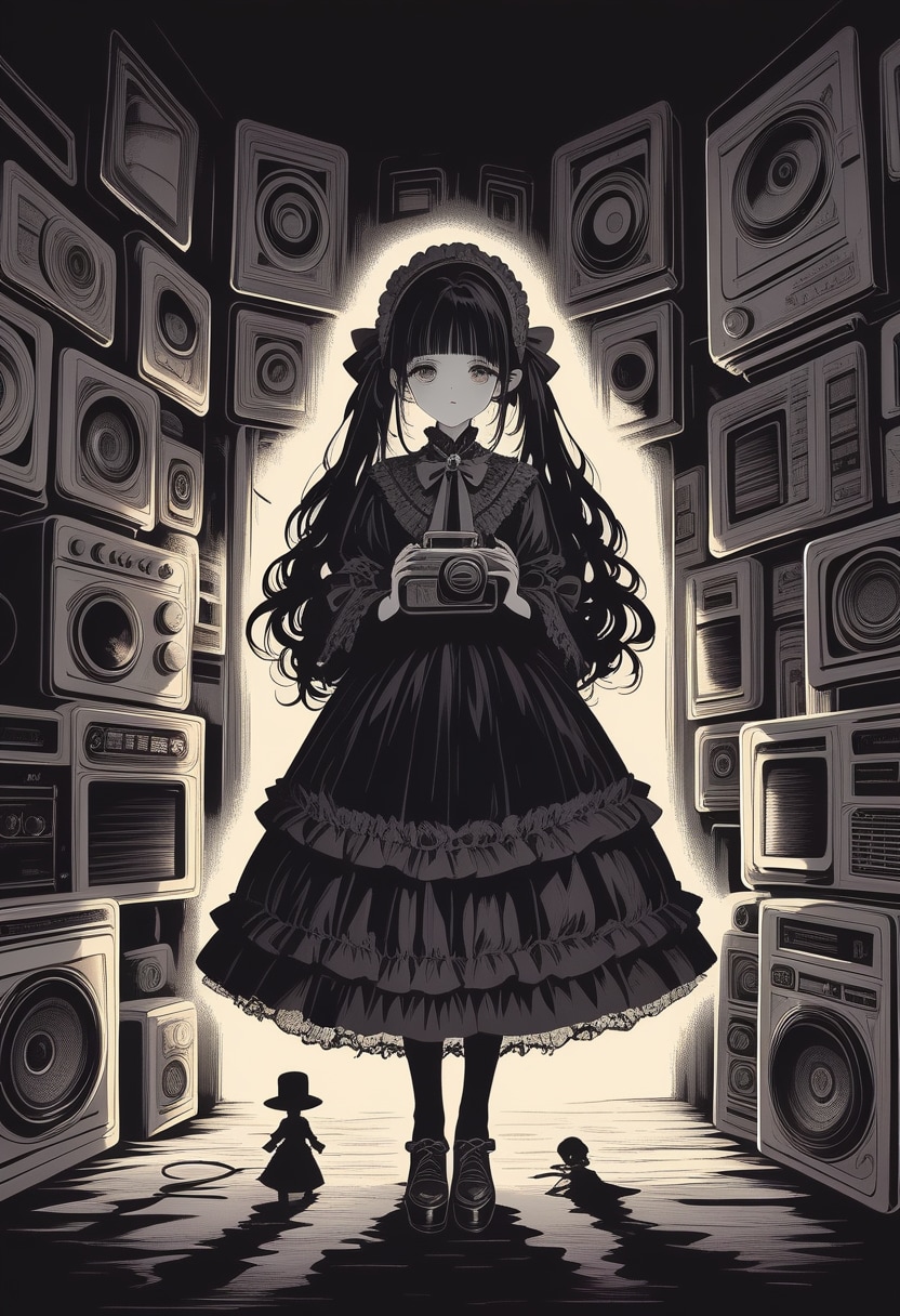 「モノクロの残響」 | の人気AIイラスト・グラビア