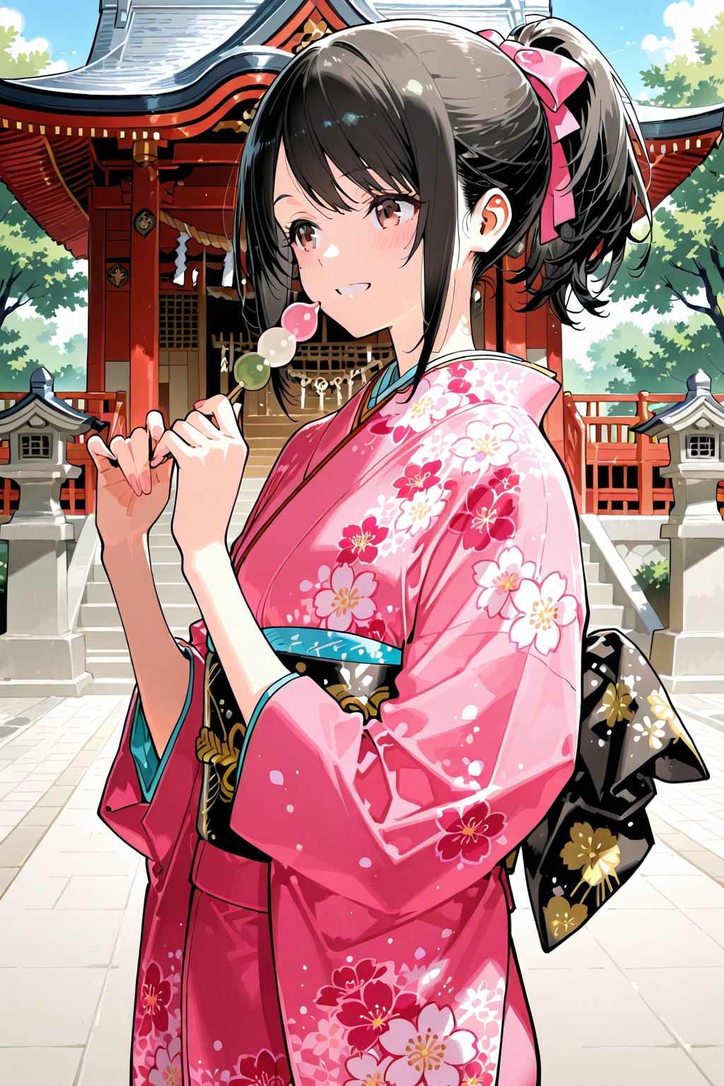 去年の「お団子食べる？」をPHOENIXで生成してみた。