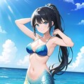 ビーチに映えるマーメイド 4枚目