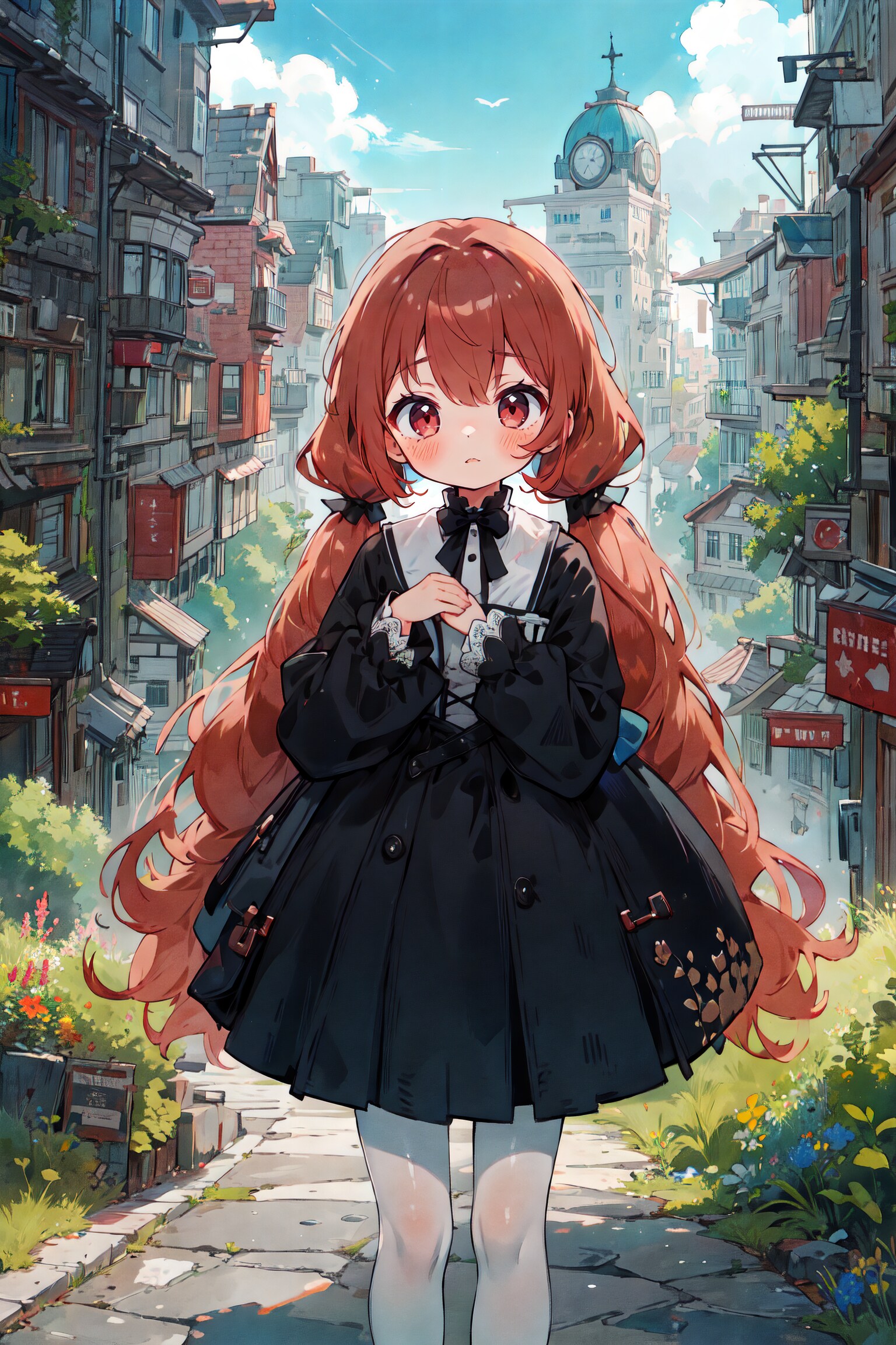 おさげのツインテちゃん