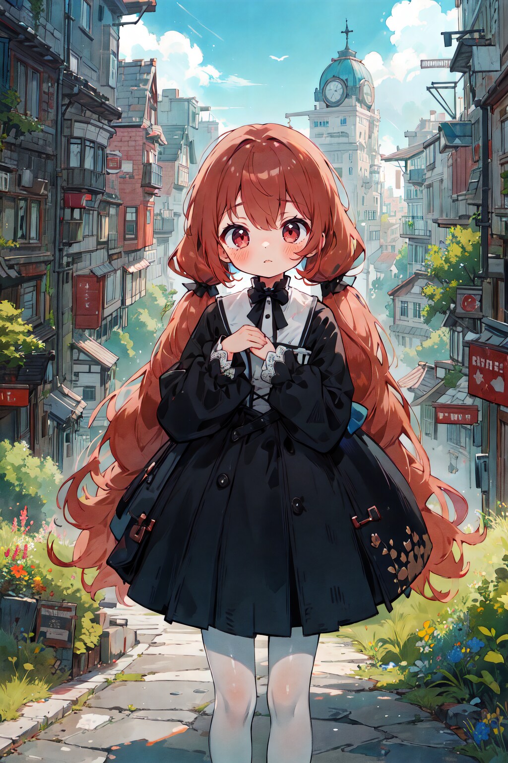 おさげのツインテちゃん