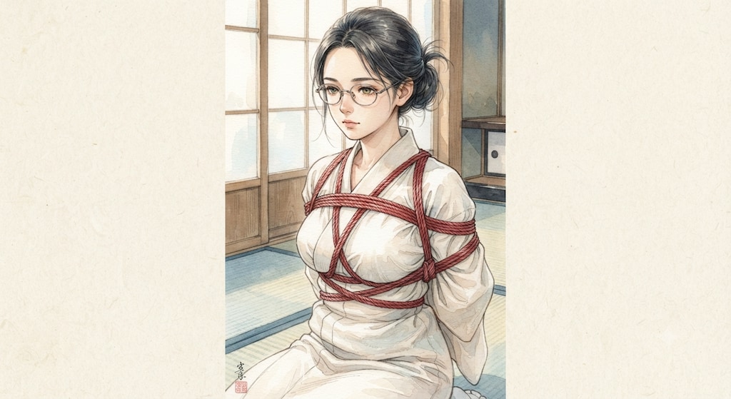 眼鏡と緊縛