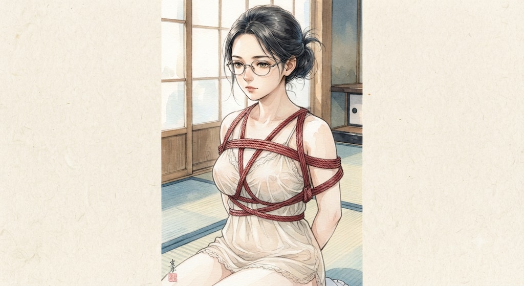 眼鏡と緊縛