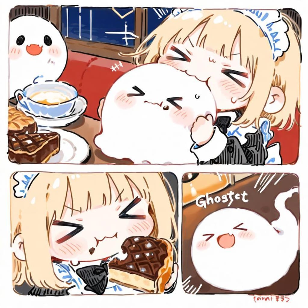 ( ;>ω<)チョコパイケーキ…！最高やでぇ…✨✨
