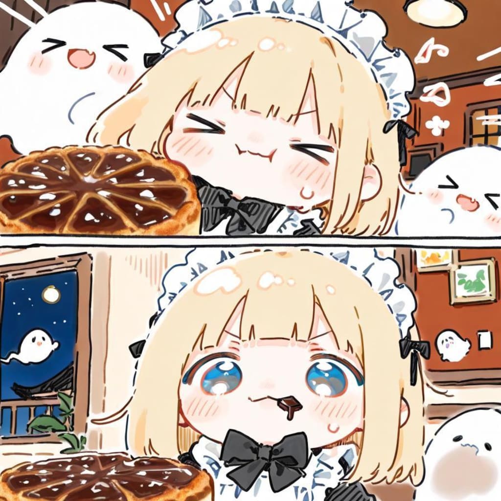 ( ;>ω<)チョコパイケーキ…！最高やでぇ…✨✨