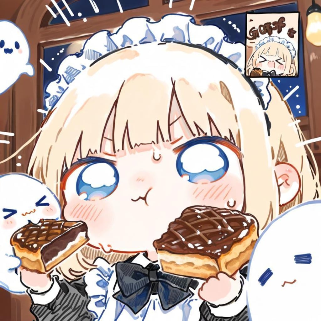 ( ;>ω<)チョコパイケーキ…！最高やでぇ…✨✨