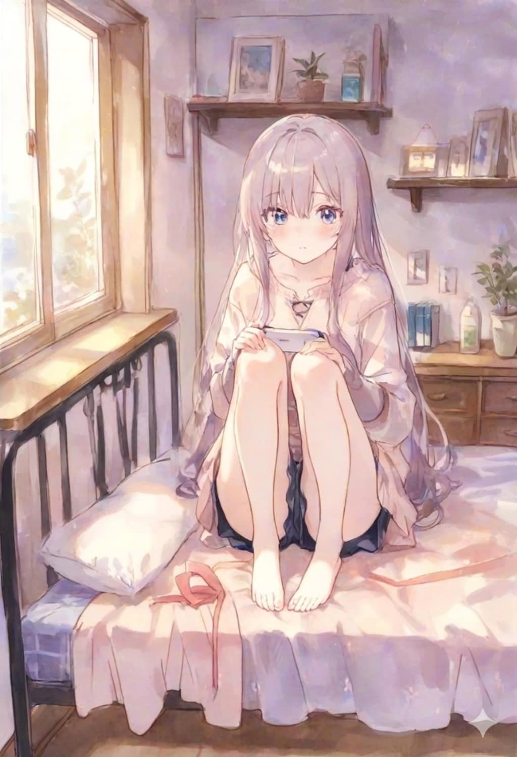 少女の部屋(水彩タッチ)(78)