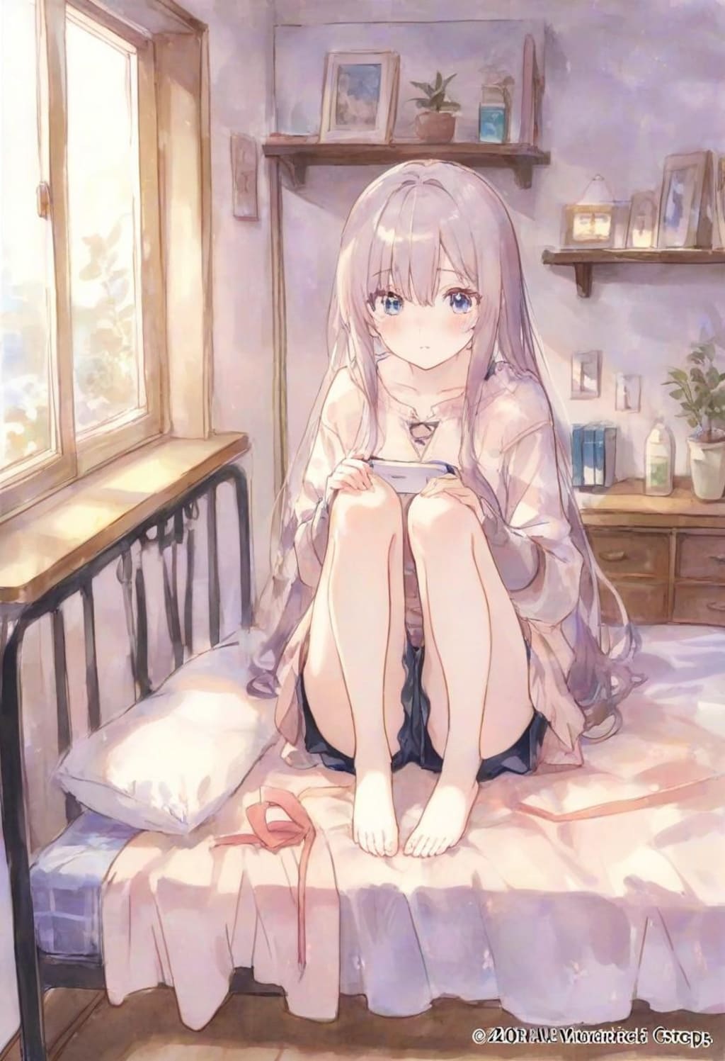 少女の部屋(水彩タッチ)(78)