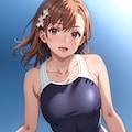 美琴の水着姿 / Mikoto in swimsuits / 泳装中的美琴 4枚目