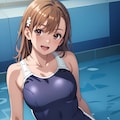 美琴の水着姿 / Mikoto in swimsuits / 泳装中的美琴 2枚目