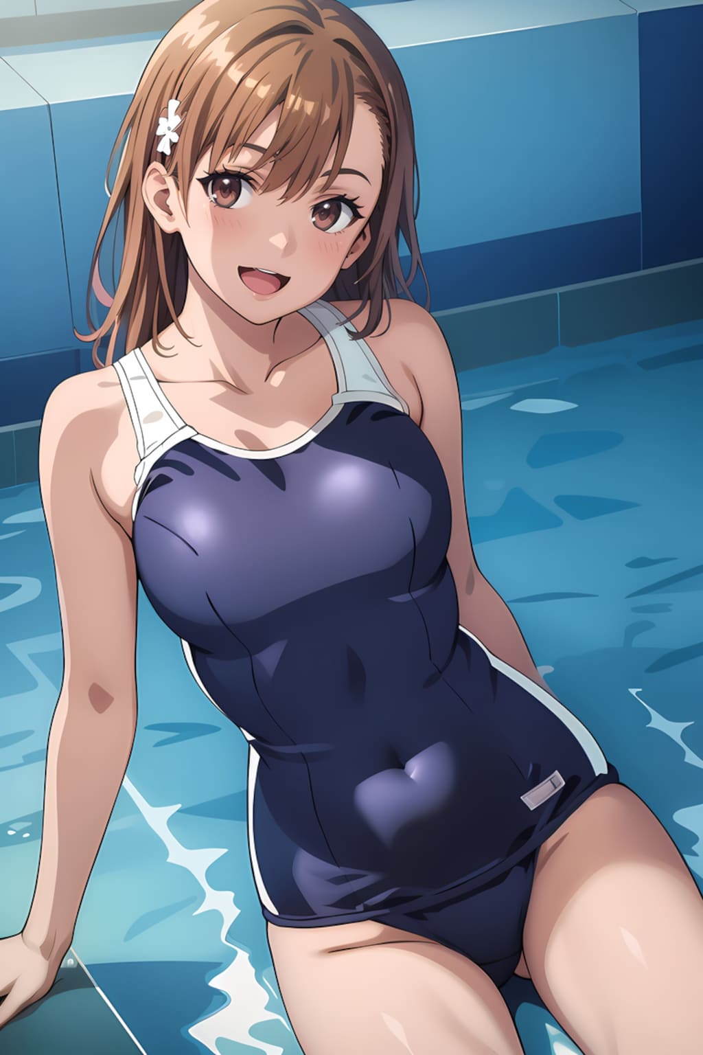 美琴の水着姿 / Mikoto in swimsuits / 泳装中的美琴