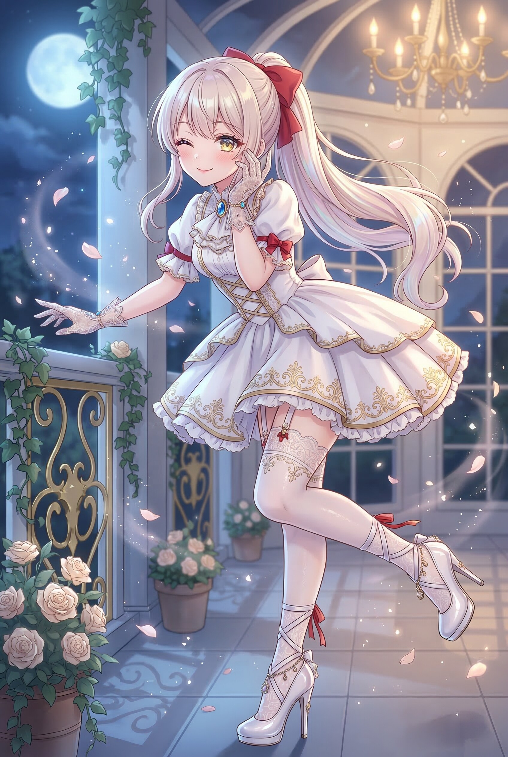 金彩微笑の花宵