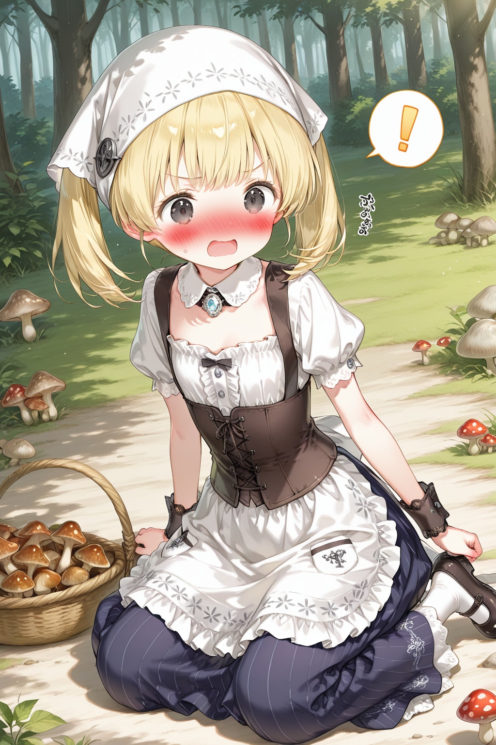 キノコ狩りにきたエマちゃん | の人気AIイラスト・グラビア