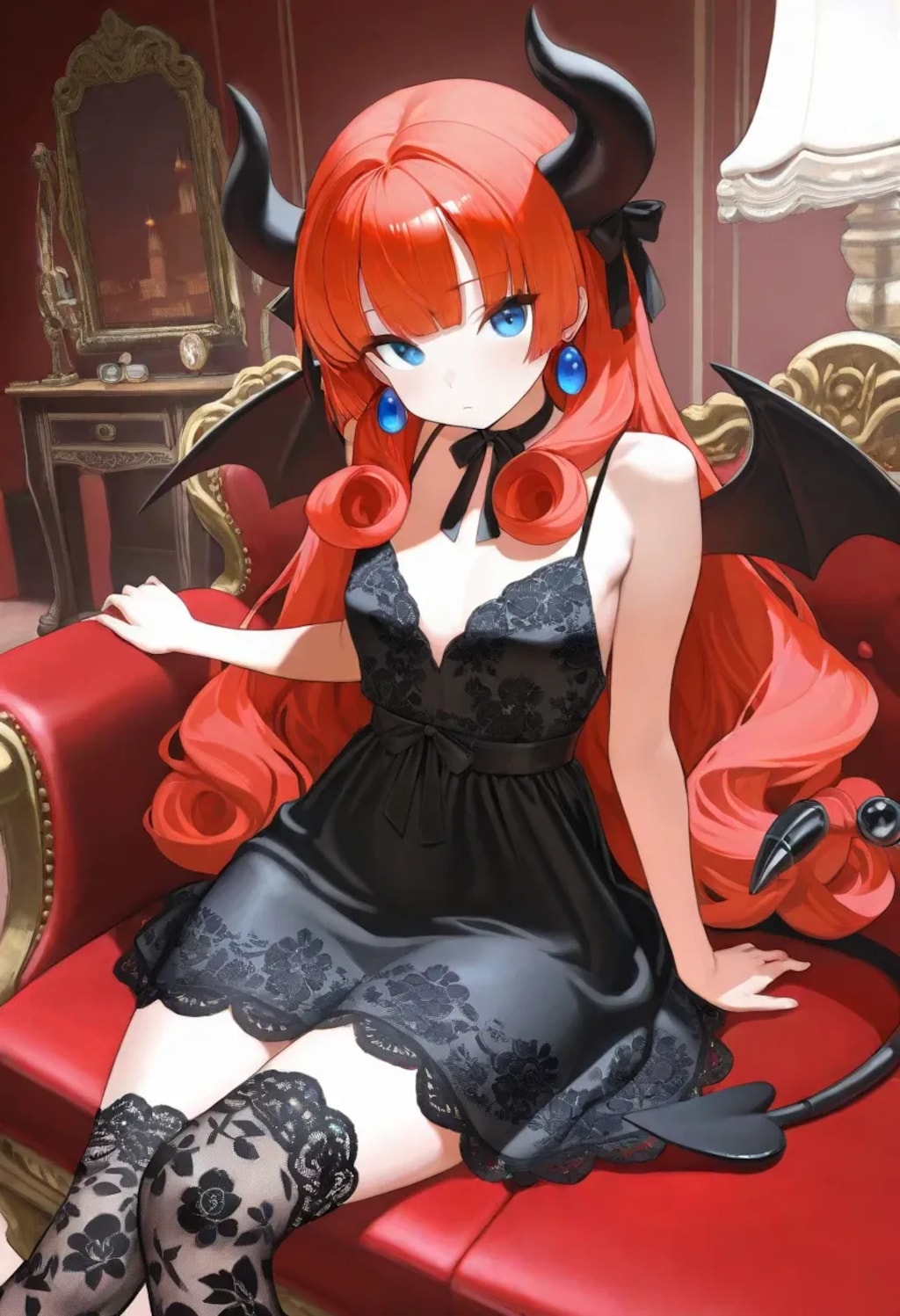 悪魔っ娘の黒と白《SeaArt》
