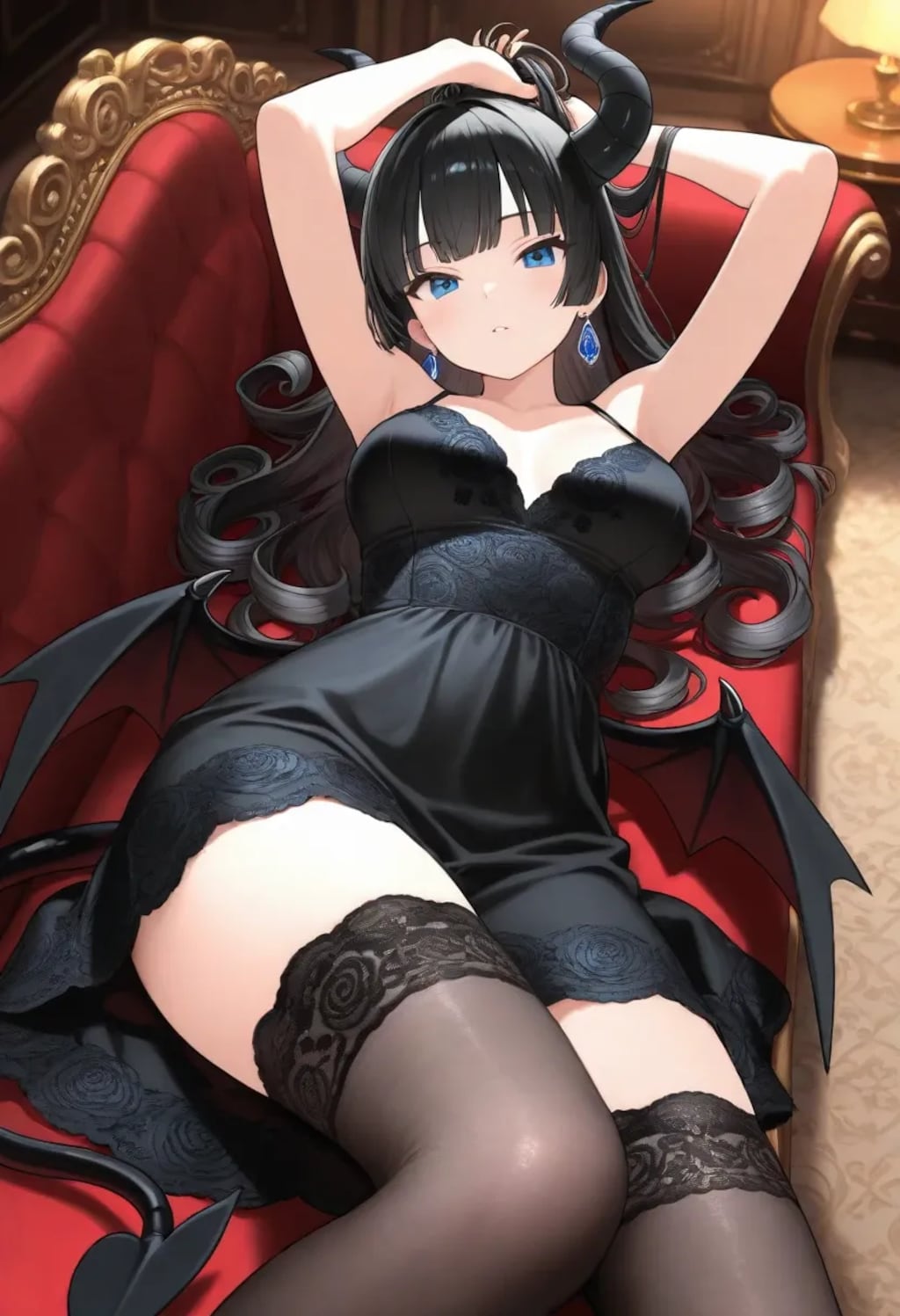 悪魔っ娘の黒と白《SeaArt》