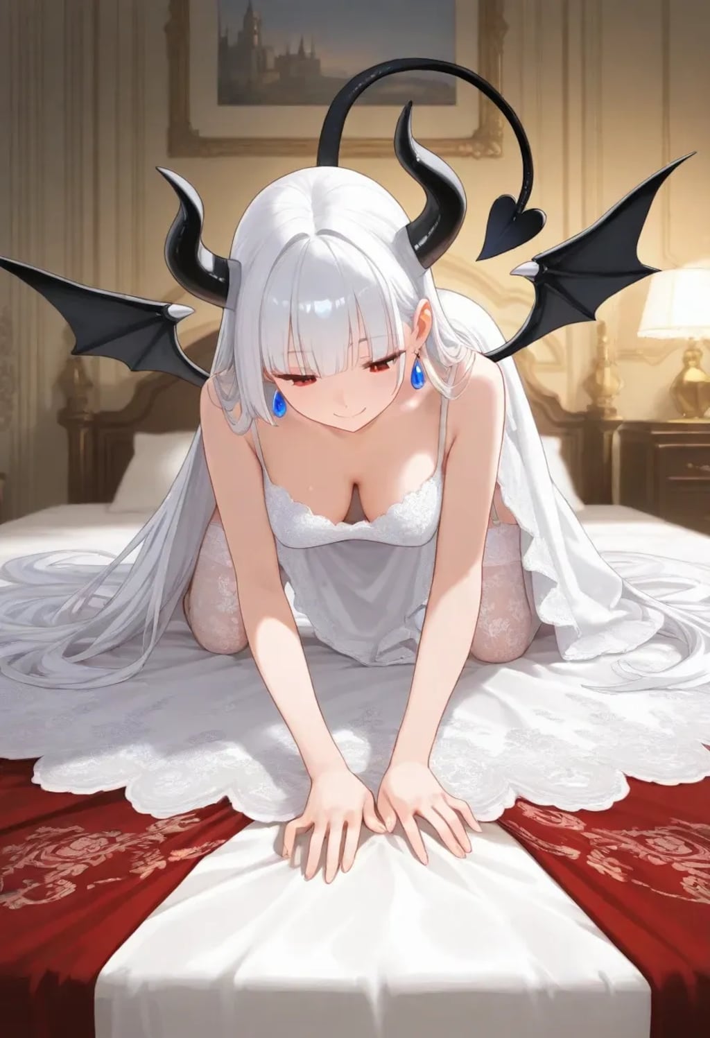 悪魔っ娘の黒と白《SeaArt》