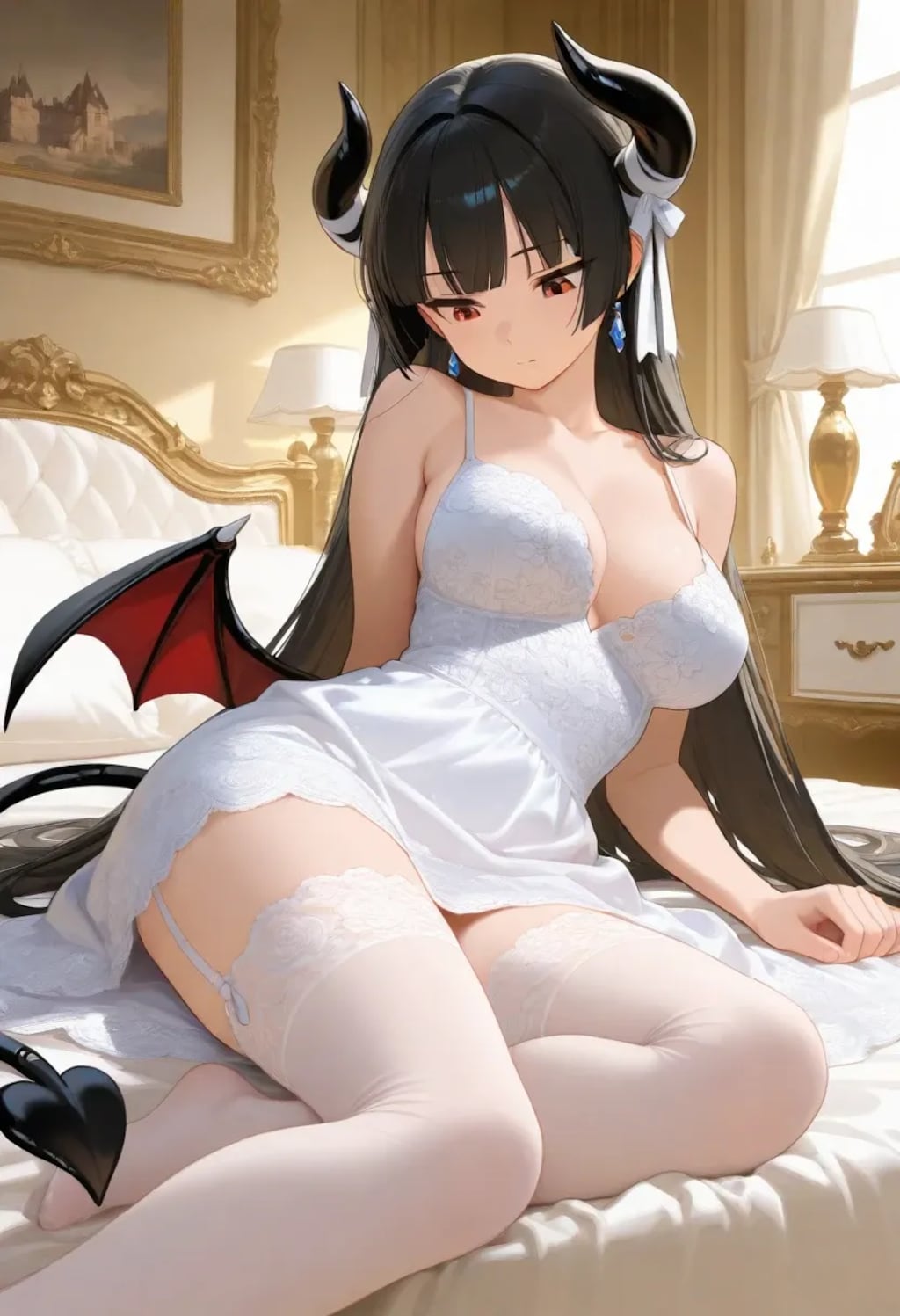 悪魔っ娘の黒と白《SeaArt》