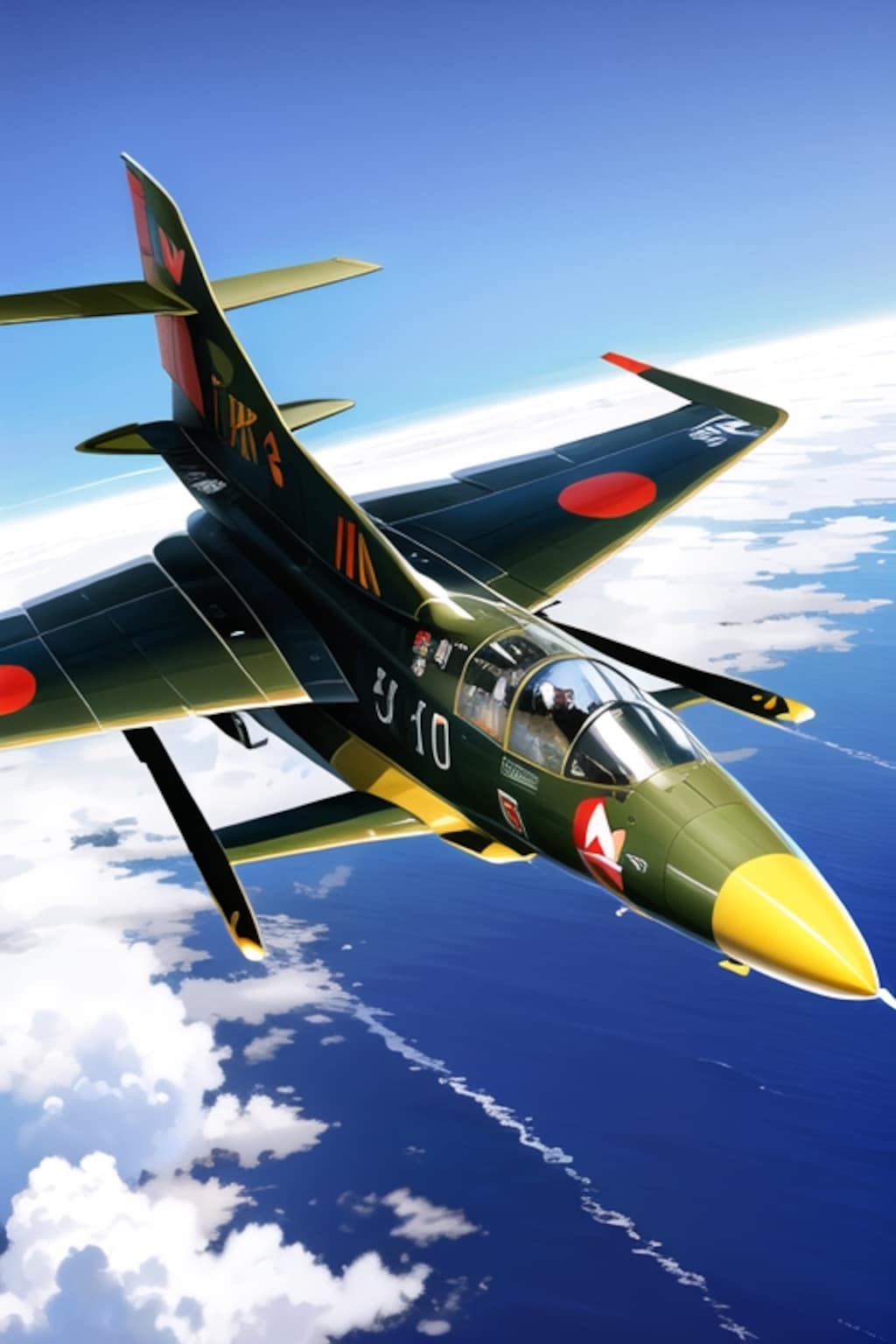 陸自戦闘機　飛燕改とキ26（赤影）