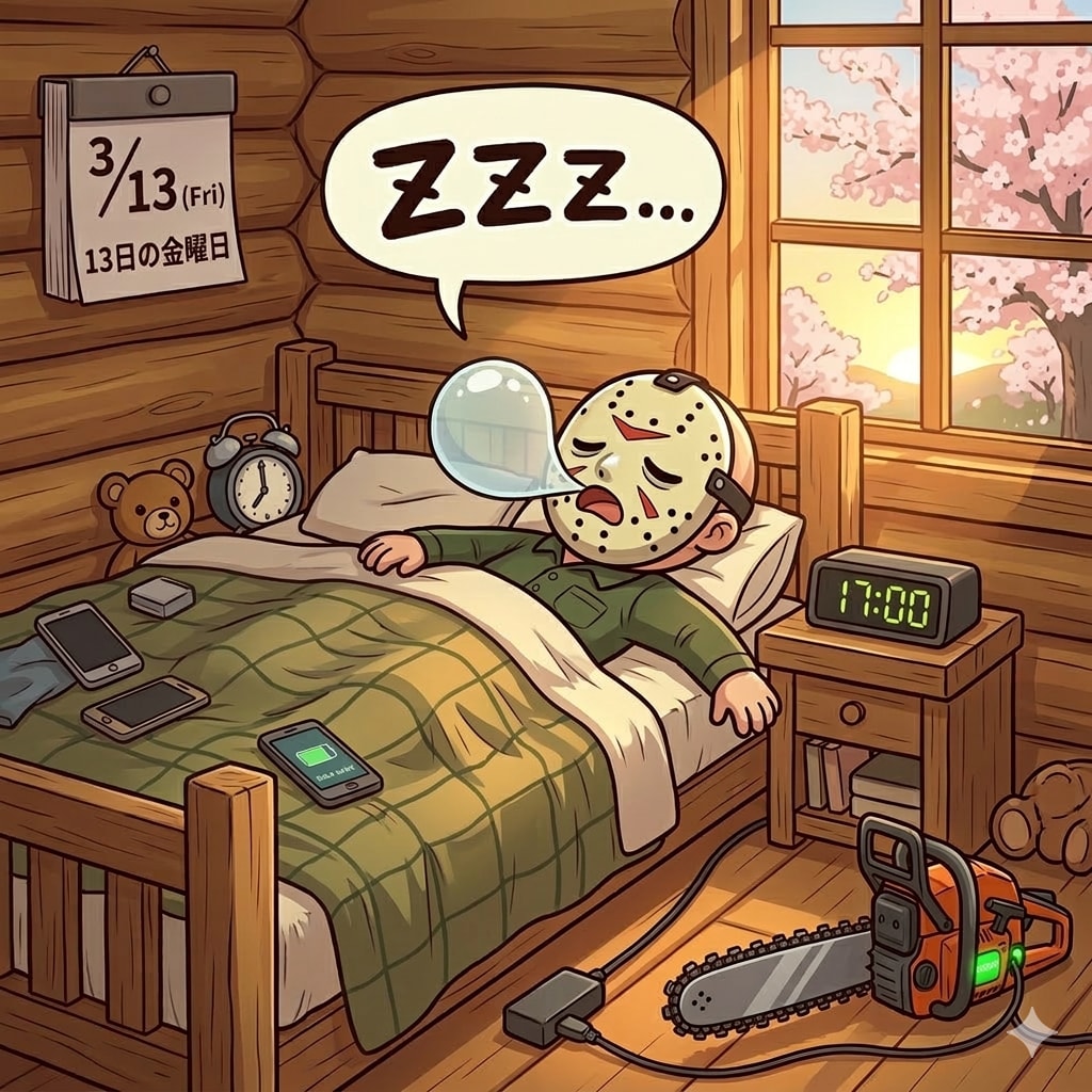 13日(金)17時のジェイソンさん💤 | の人気AIイラスト・グラビア