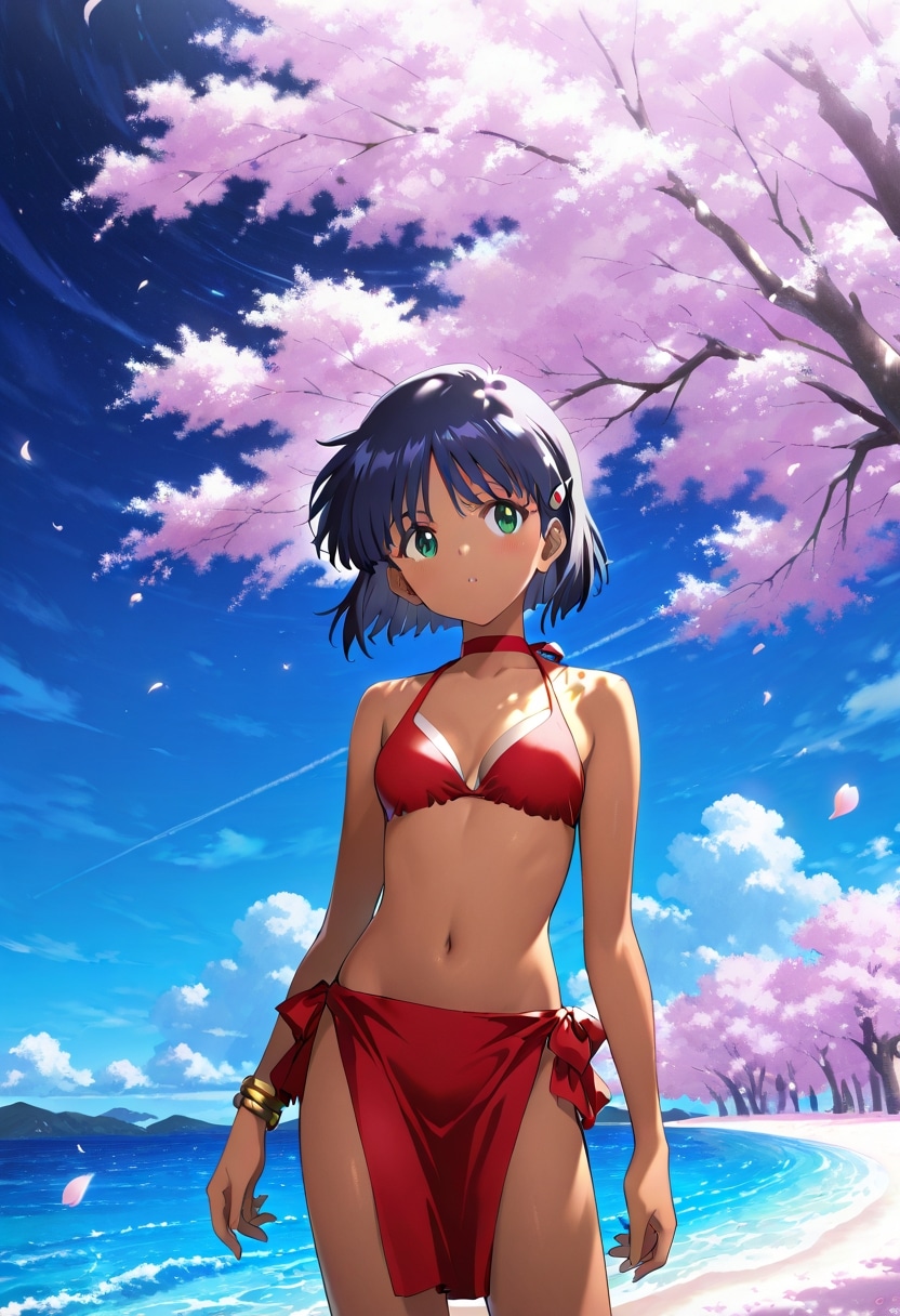 ふしぎの海のナディア（桜背景）