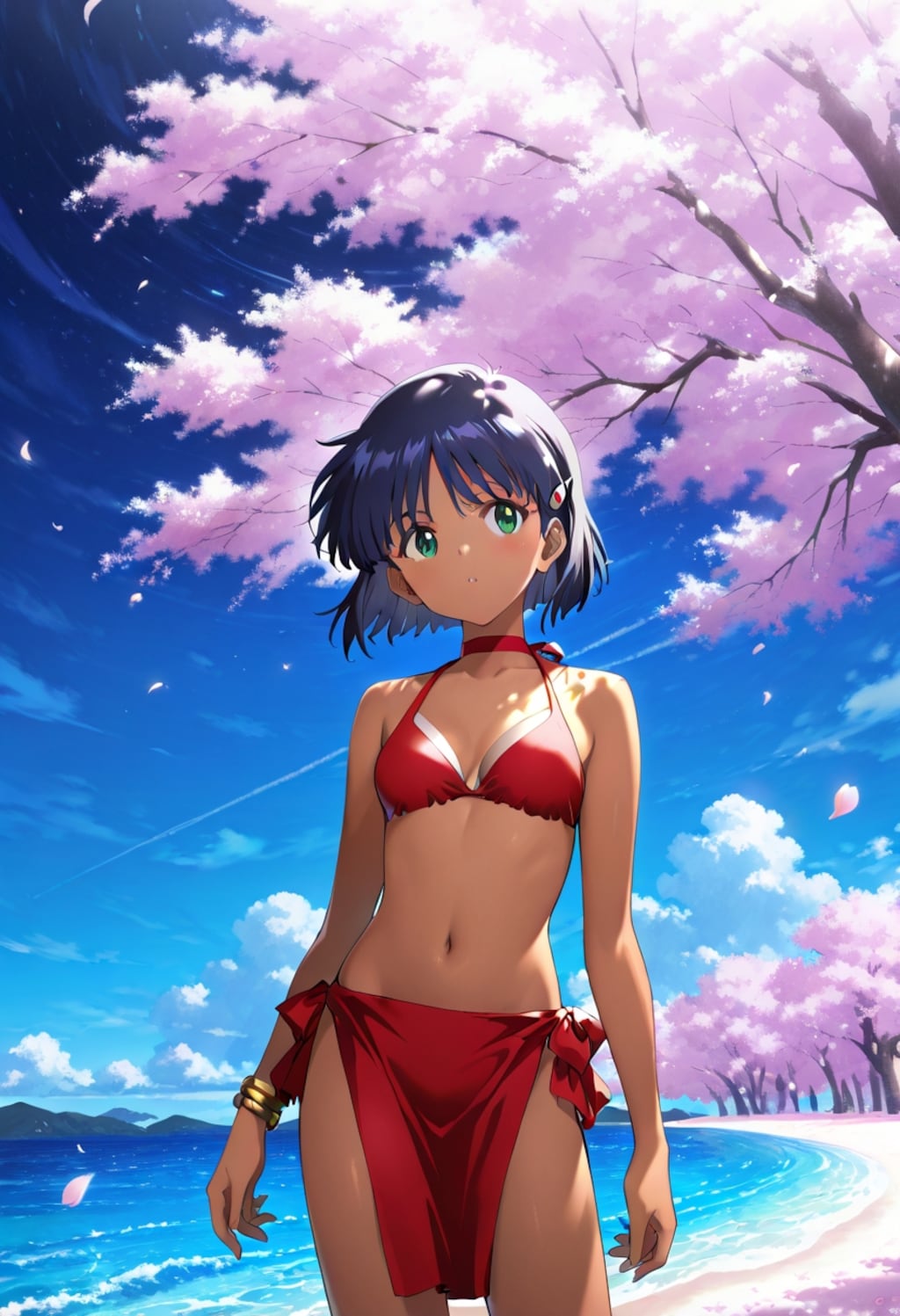 ふしぎの海のナディア（桜背景）